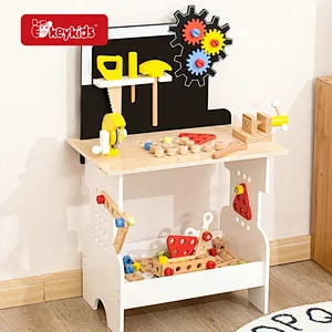 Customize preschool pretend play wooden toy workbench for kids toddlers W03D248